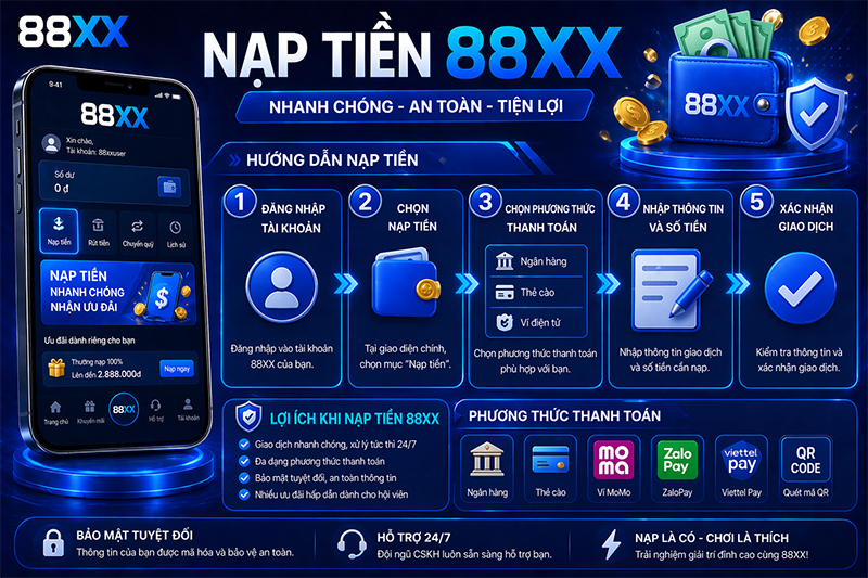 Hướng dẫn cách nạp tiền 88XX
